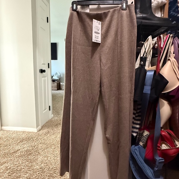 Zara Women's Wide Leg Tan Pants - Picture 5 of 5